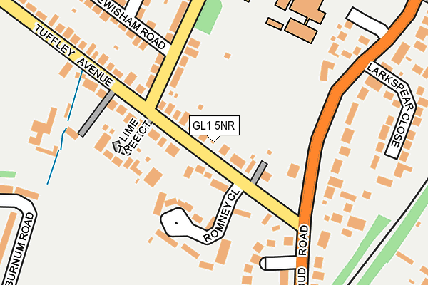 GL1 5NR map - OS OpenMap – Local (Ordnance Survey)