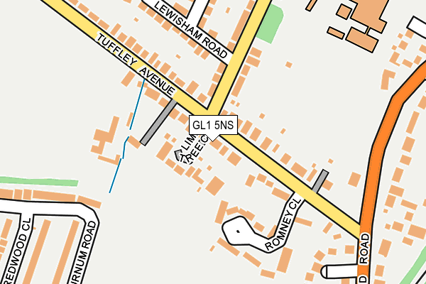 GL1 5NS map - OS OpenMap – Local (Ordnance Survey)