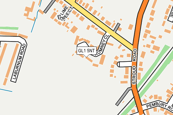 GL1 5NT map - OS OpenMap – Local (Ordnance Survey)