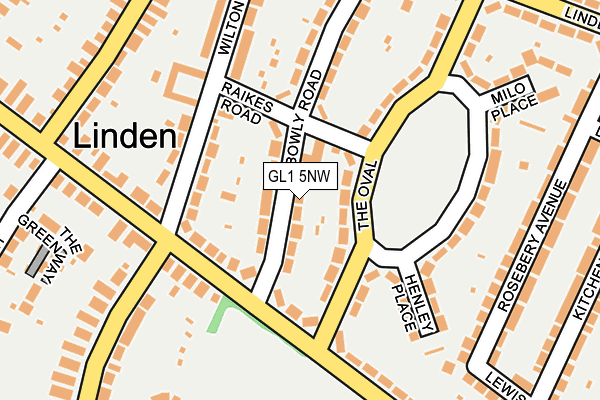 GL1 5NW map - OS OpenMap – Local (Ordnance Survey)