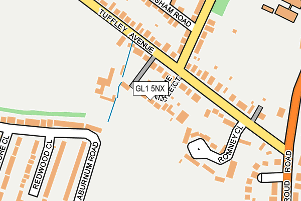 GL1 5NX map - OS OpenMap – Local (Ordnance Survey)