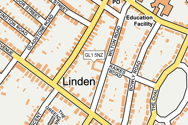 GL1 5NZ map - OS OpenMap – Local (Ordnance Survey)