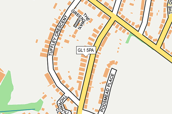 GL1 5PA map - OS OpenMap – Local (Ordnance Survey)