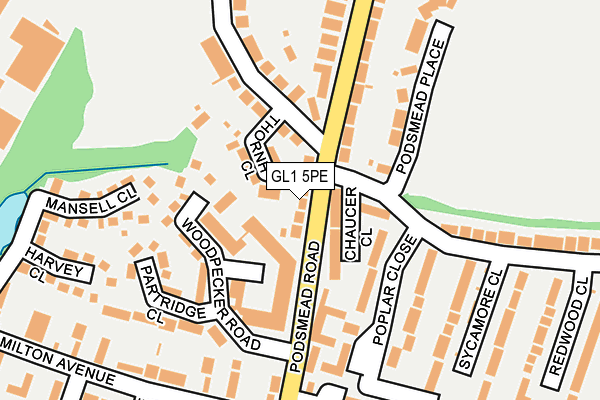 GL1 5PE map - OS OpenMap – Local (Ordnance Survey)