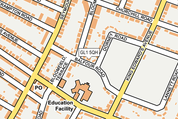 GL1 5QH map - OS OpenMap – Local (Ordnance Survey)