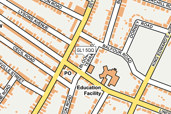 GL1 5QQ map - OS OpenMap – Local (Ordnance Survey)