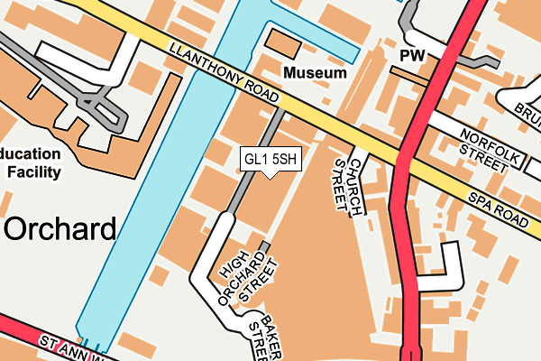 GL1 5SH map - OS OpenMap – Local (Ordnance Survey)