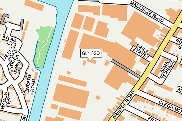 GL1 5SQ map - OS OpenMap – Local (Ordnance Survey)