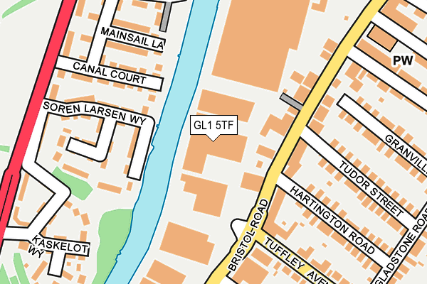 GL1 5TF map - OS OpenMap – Local (Ordnance Survey)