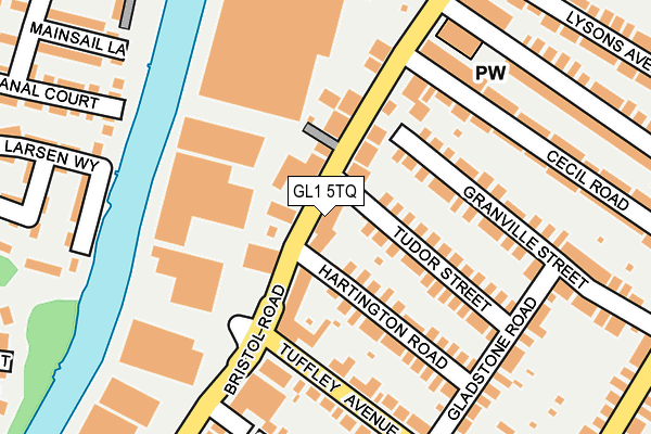 GL1 5TQ map - OS OpenMap – Local (Ordnance Survey)