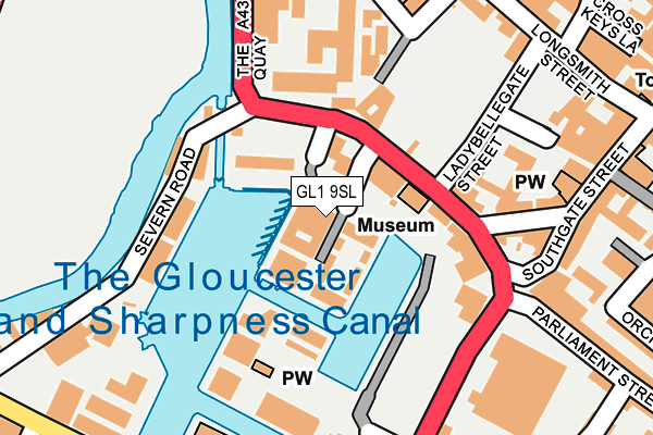 GL1 9SL map - OS OpenMap – Local (Ordnance Survey)