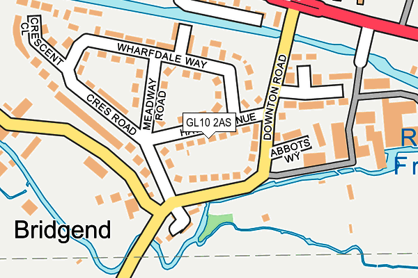 GL10 2AS map - OS OpenMap – Local (Ordnance Survey)