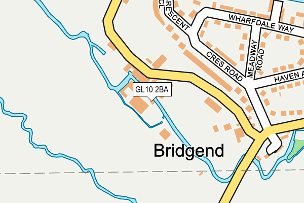 GL10 2BA map - OS OpenMap – Local (Ordnance Survey)