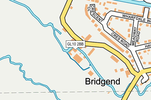 GL10 2BB map - OS OpenMap – Local (Ordnance Survey)