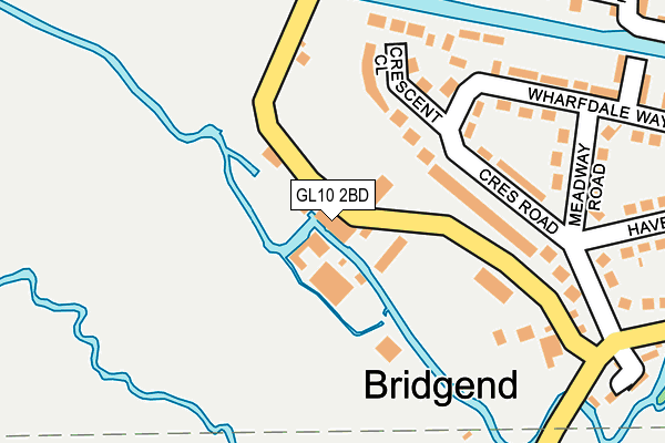 GL10 2BD map - OS OpenMap – Local (Ordnance Survey)