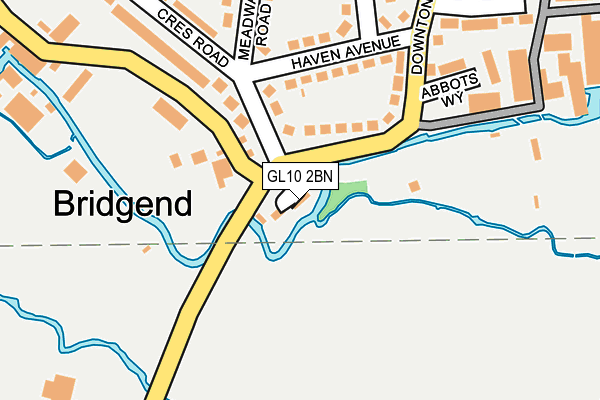 GL10 2BN map - OS OpenMap – Local (Ordnance Survey)