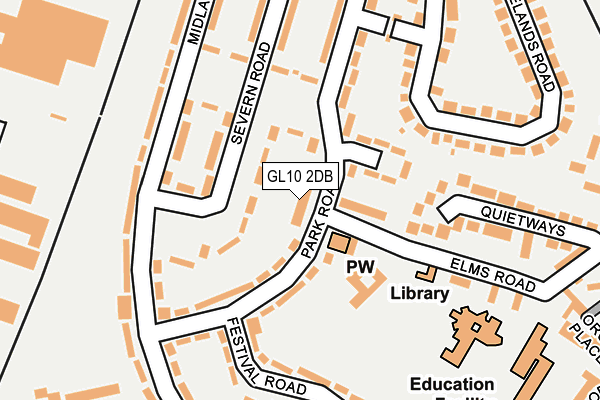 GL10 2DB map - OS OpenMap – Local (Ordnance Survey)