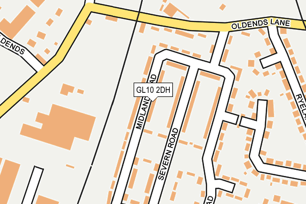 GL10 2DH map - OS OpenMap – Local (Ordnance Survey)