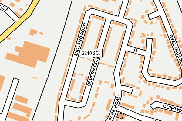 GL10 2DJ map - OS OpenMap – Local (Ordnance Survey)