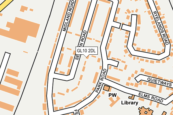 GL10 2DL map - OS OpenMap – Local (Ordnance Survey)
