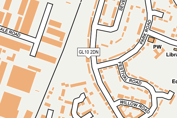 GL10 2DN map - OS OpenMap – Local (Ordnance Survey)