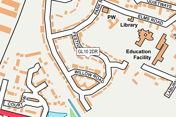 GL10 2DR map - OS OpenMap – Local (Ordnance Survey)