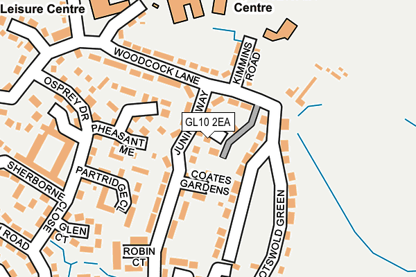 GL10 2EA map - OS OpenMap – Local (Ordnance Survey)