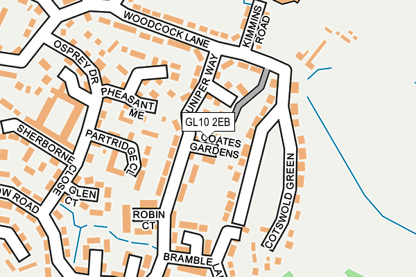 GL10 2EB map - OS OpenMap – Local (Ordnance Survey)