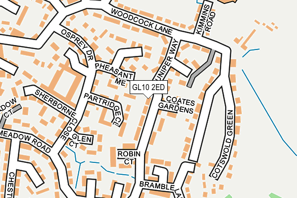 GL10 2ED map - OS OpenMap – Local (Ordnance Survey)