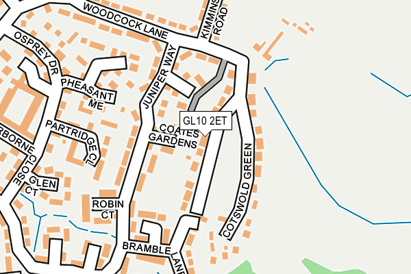 GL10 2ET map - OS OpenMap – Local (Ordnance Survey)
