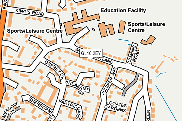 GL10 2EY map - OS OpenMap – Local (Ordnance Survey)