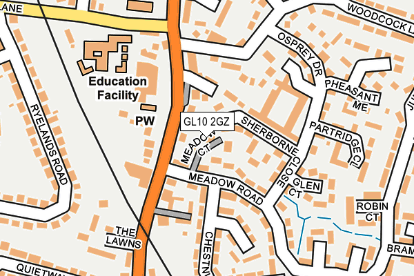 GL10 2GZ map - OS OpenMap – Local (Ordnance Survey)