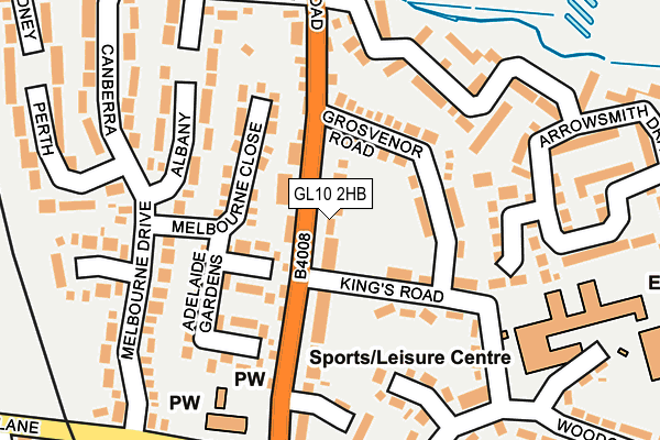 GL10 2HB map - OS OpenMap – Local (Ordnance Survey)