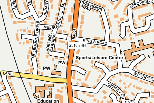 GL10 2HH map - OS OpenMap – Local (Ordnance Survey)