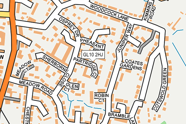GL10 2HJ map - OS OpenMap – Local (Ordnance Survey)