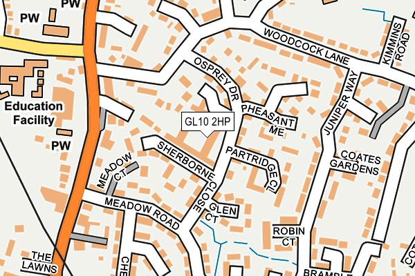GL10 2HP map - OS OpenMap – Local (Ordnance Survey)