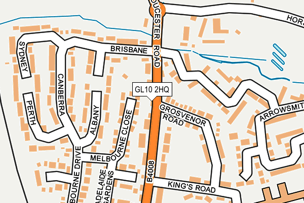 GL10 2HQ map - OS OpenMap – Local (Ordnance Survey)