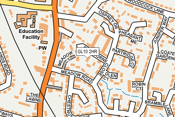 GL10 2HR map - OS OpenMap – Local (Ordnance Survey)
