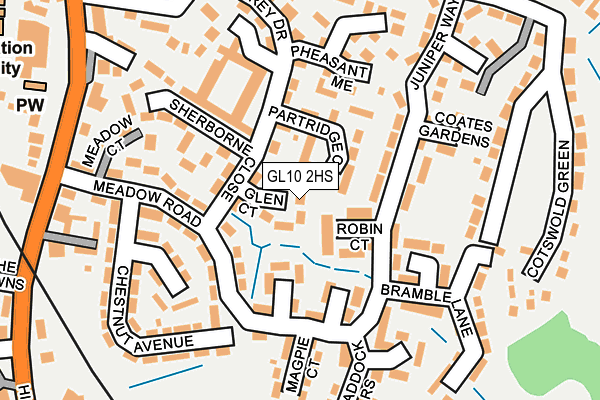 GL10 2HS map - OS OpenMap – Local (Ordnance Survey)