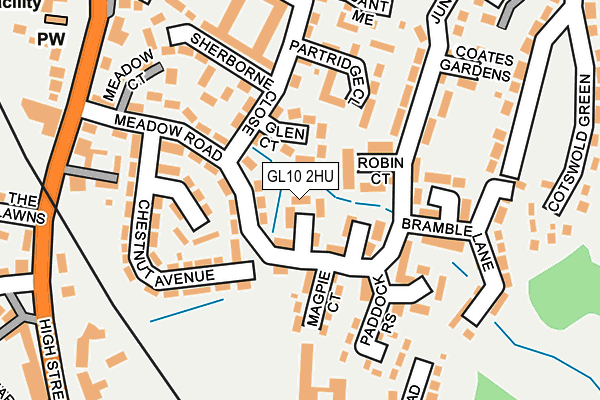 GL10 2HU map - OS OpenMap – Local (Ordnance Survey)