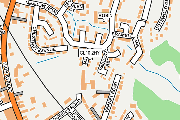 GL10 2HY map - OS OpenMap – Local (Ordnance Survey)