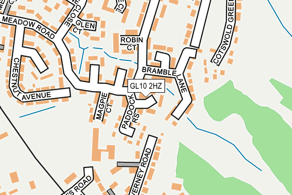 GL10 2HZ map - OS OpenMap – Local (Ordnance Survey)