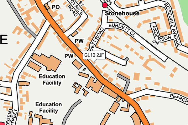 Map of THE ETHICAL STREET FOOD COMPANY LIMITED at local scale