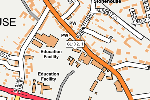 GL10 2JH map - OS OpenMap – Local (Ordnance Survey)