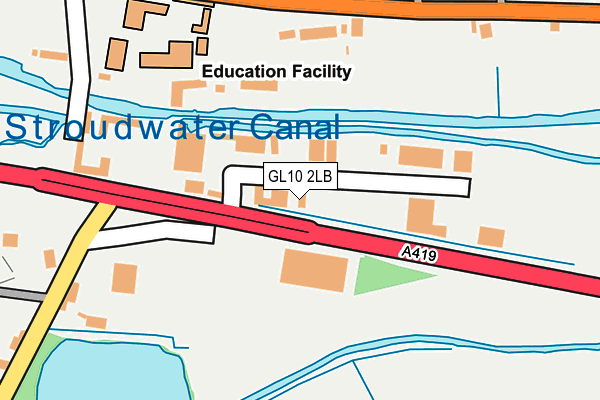 GL10 2LB map - OS OpenMap – Local (Ordnance Survey)