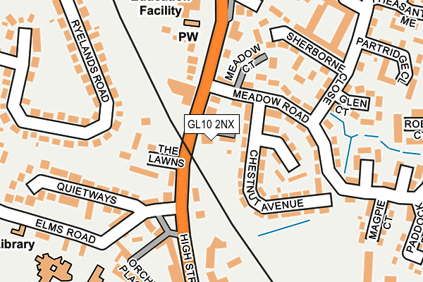 GL10 2NX map - OS OpenMap – Local (Ordnance Survey)