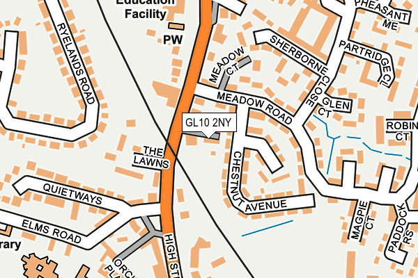 GL10 2NY map - OS OpenMap – Local (Ordnance Survey)