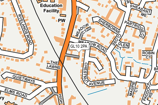 GL10 2PA map - OS OpenMap – Local (Ordnance Survey)