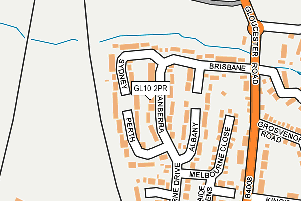 GL10 2PR map - OS OpenMap – Local (Ordnance Survey)