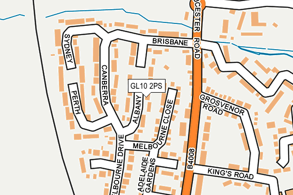 GL10 2PS map - OS OpenMap – Local (Ordnance Survey)